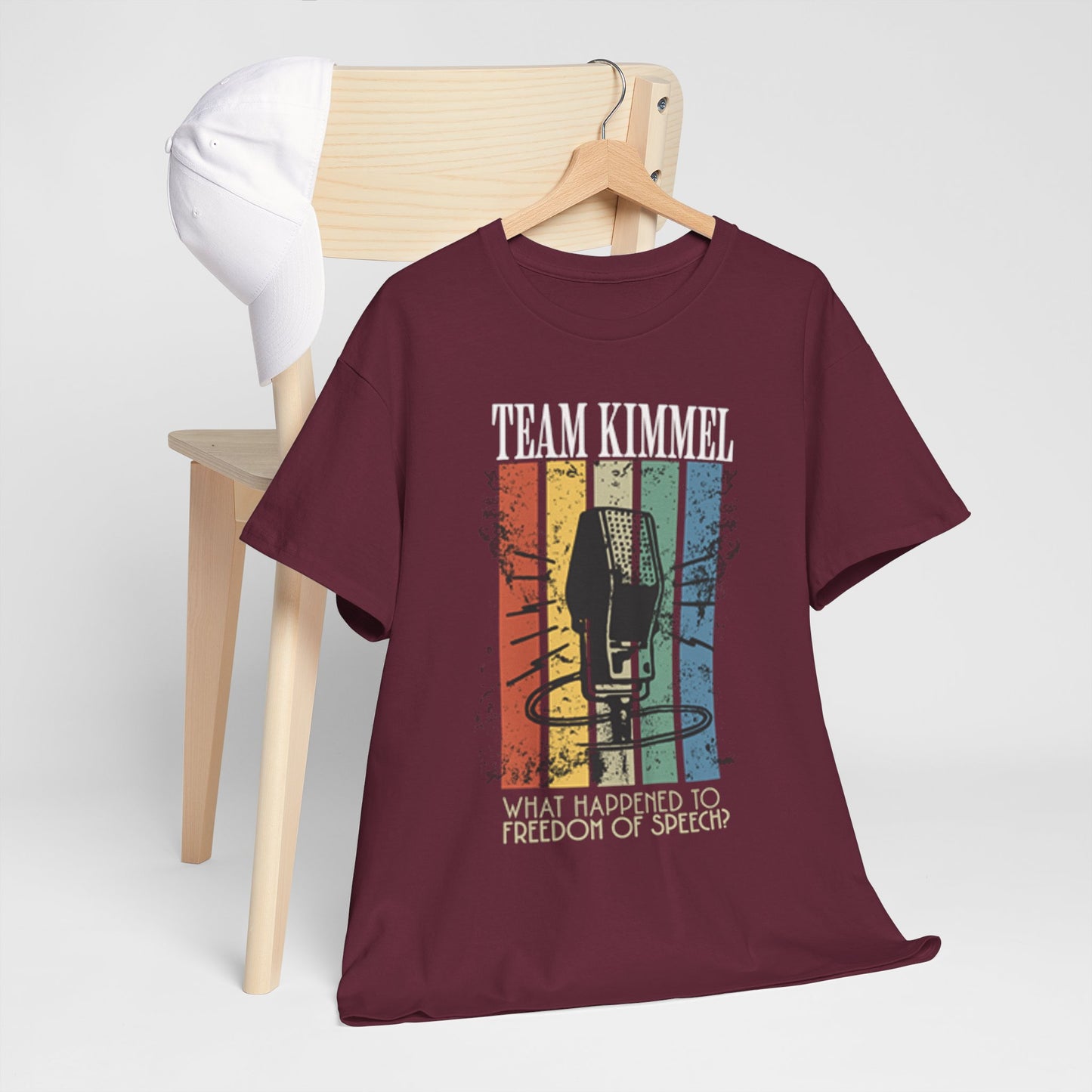 Team Kimmel Freedom of Speech Tee - Unisex Heavy Cotton Shirt, Gift for Fans, Comedy Apparel, Statement T-Shirt, Casual Wear