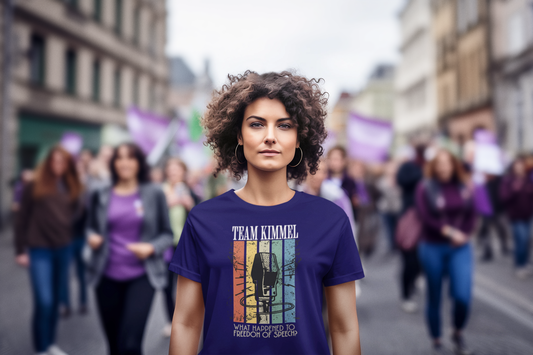 Team Kimmel Freedom of Speech Tee - Unisex Heavy Cotton Shirt, Gift for Fans, Comedy Apparel, Statement T-Shirt, Casual Wear