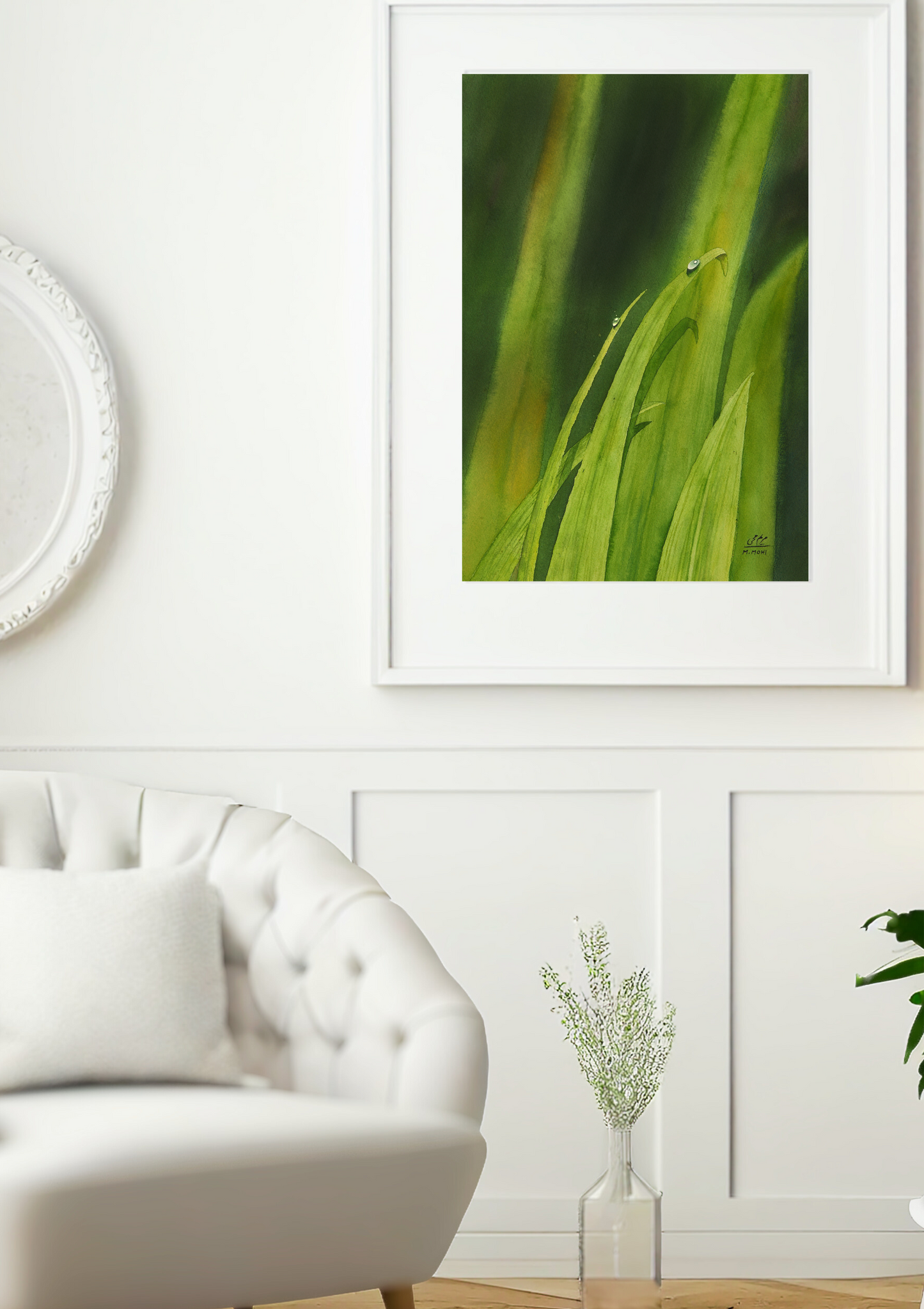Print - Dew Kissed Leaves - Print on Arches Paper
