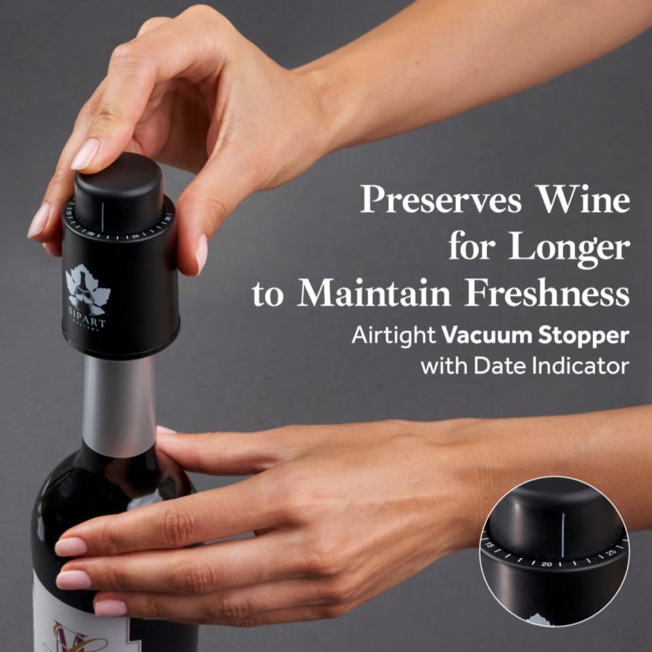 Wine Vacuum Stopper with Date Indicator