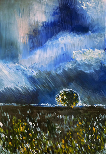 The Quite Before Storms Acrylic Painting