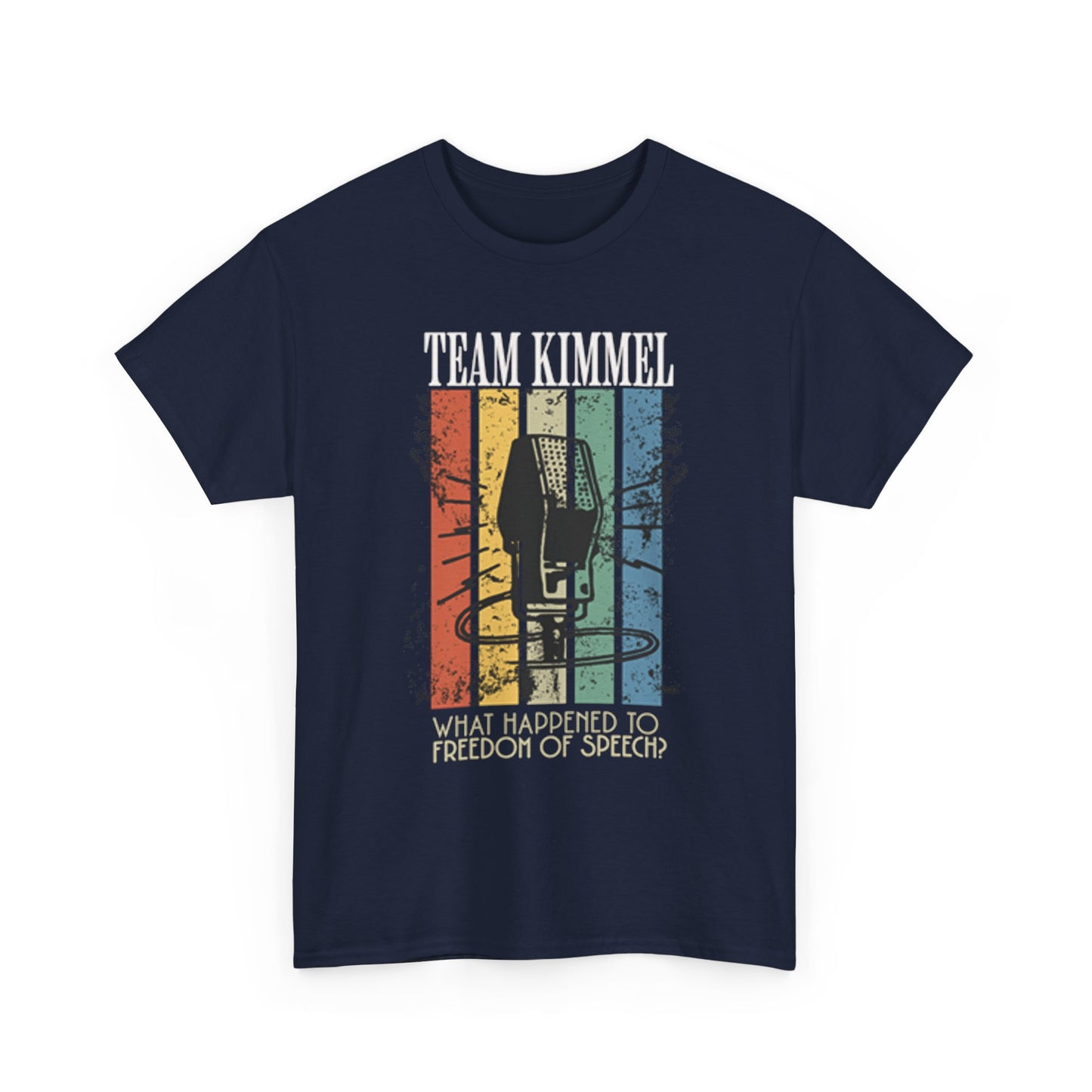 Team Kimmel Freedom of Speech Tee - Unisex Heavy Cotton Shirt, Gift for Fans, Comedy Apparel, Statement T-Shirt, Casual Wear
