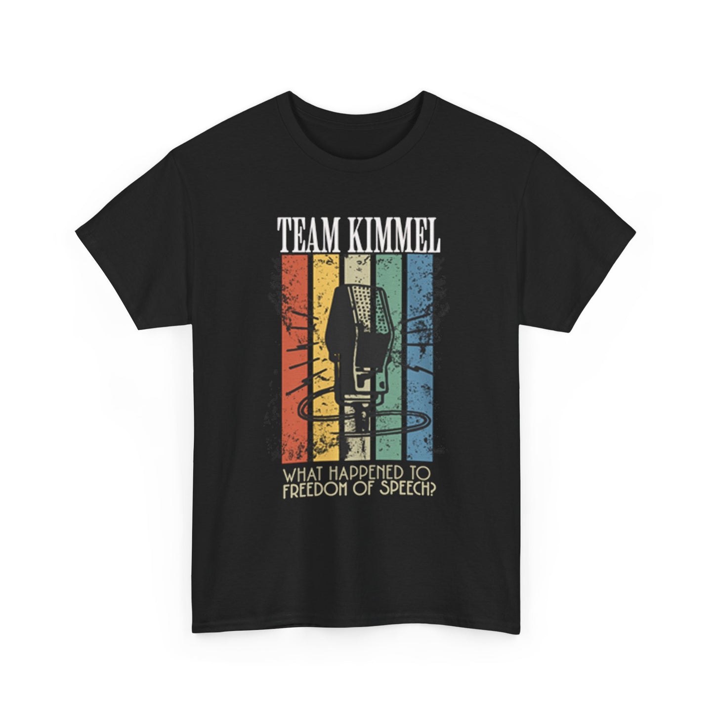 Team Kimmel Freedom of Speech Tee - Unisex Heavy Cotton Shirt, Gift for Fans, Comedy Apparel, Statement T-Shirt, Casual Wear