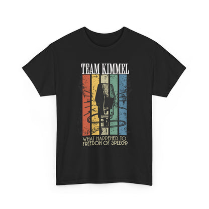 Team Kimmel Freedom of Speech Tee - Unisex Heavy Cotton Shirt, Gift for Fans, Comedy Apparel, Statement T-Shirt, Casual Wear