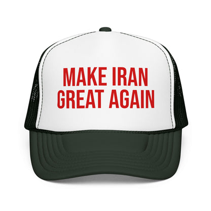 Persian Trucker Hat | Free Iran Mesh Foam Cap | Heritage Pride Headwear