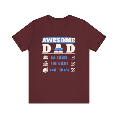 Awesome Dad T-Shirt - Perfect Father's Day Gift, Casual Wear, Gift for New Dads, Father's Day Celebration, BBQ Lover's Tee