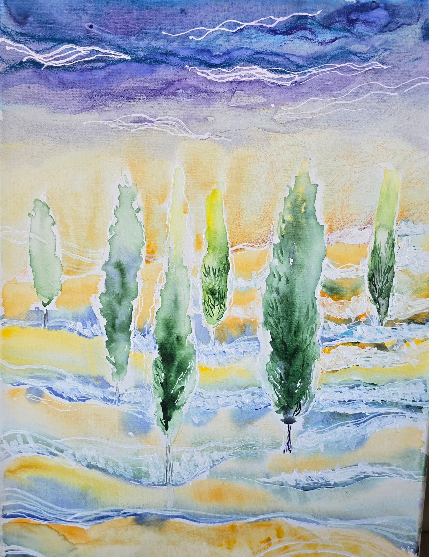 Nature’s Whisper Original Abstract Landscape Painting