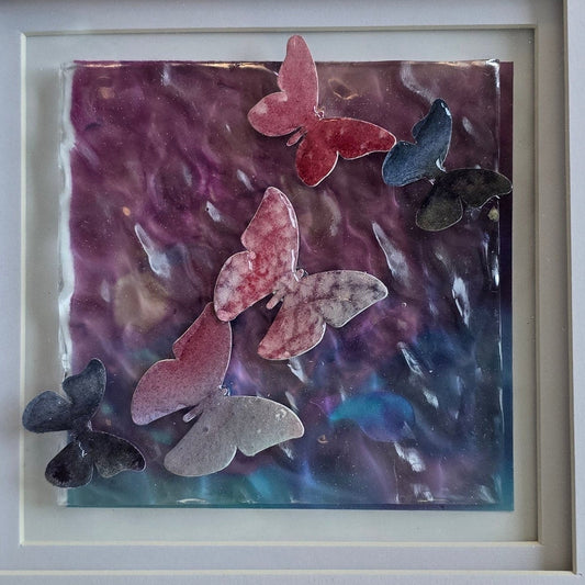 Mixed Media Butterflies Painting - The Long Becoming