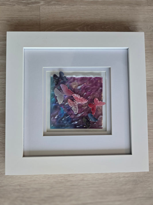 Mixed Media Butterflies Painting - The Long Becoming