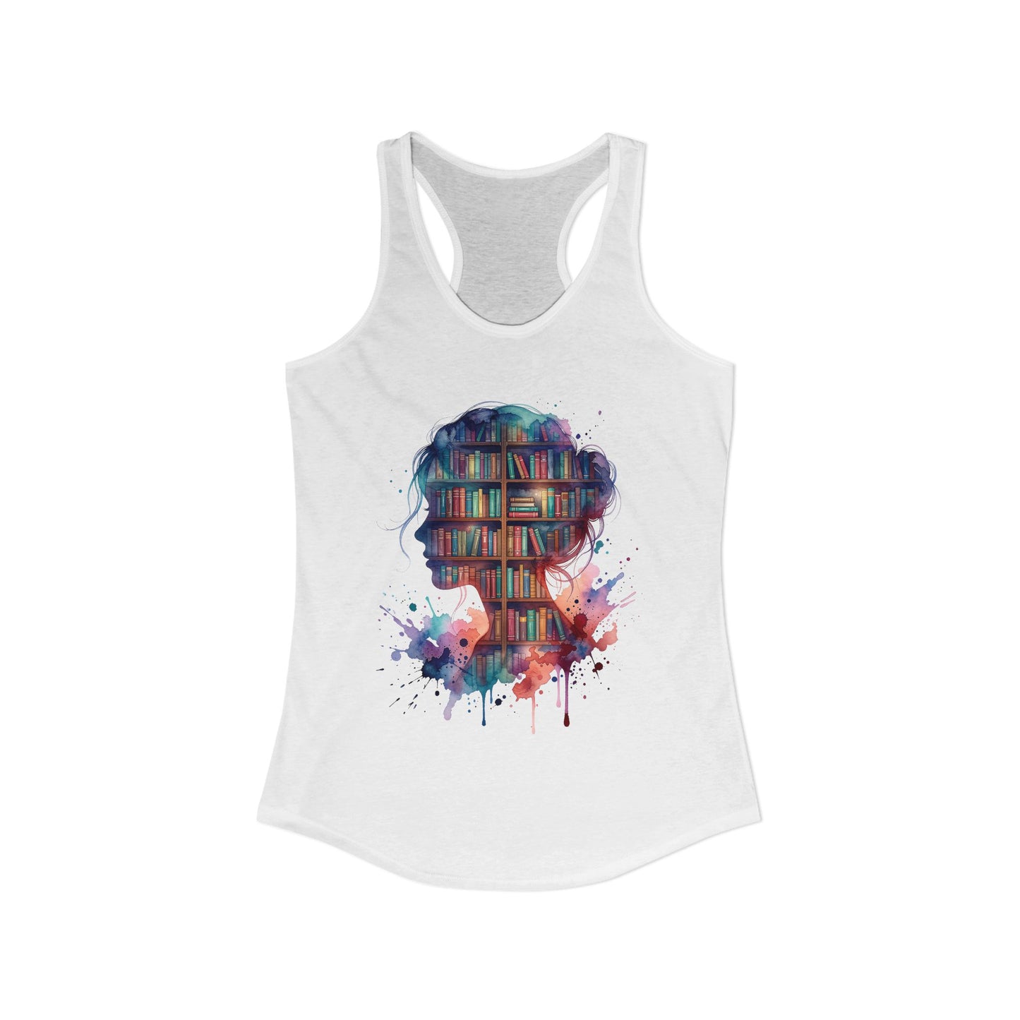 Book Lover Floral Racerback Tank