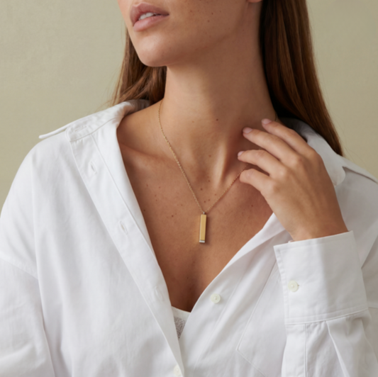 Personalized Laser-Engraved Necklace | Custom Name, Date & Coordinate Pieces