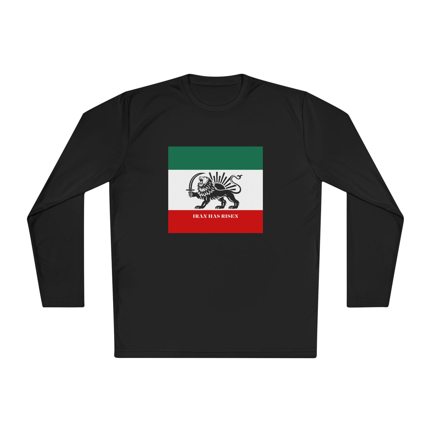 IRAN protests, Iran movement, Support People. of Iran Lion and Sun flag tee Long Sleeve Shirt | Persian Lion emblem, green white red stripes