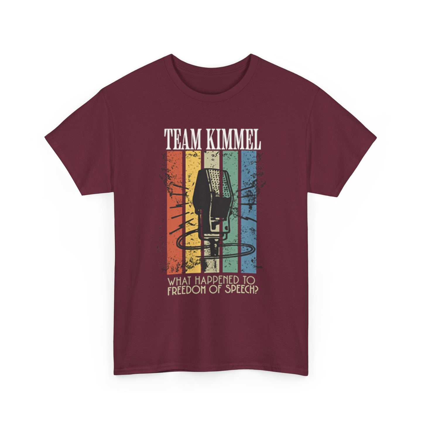 Team Kimmel Freedom of Speech Tee - Unisex Heavy Cotton Shirt, Gift for Fans, Comedy Apparel, Statement T-Shirt, Casual Wear