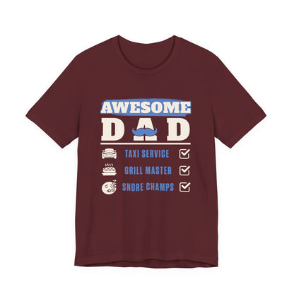 Awesome Dad T-Shirt - Perfect Father's Day Gift, Casual Wear, Gift for New Dads, Father's Day Celebration, BBQ Lover's Tee