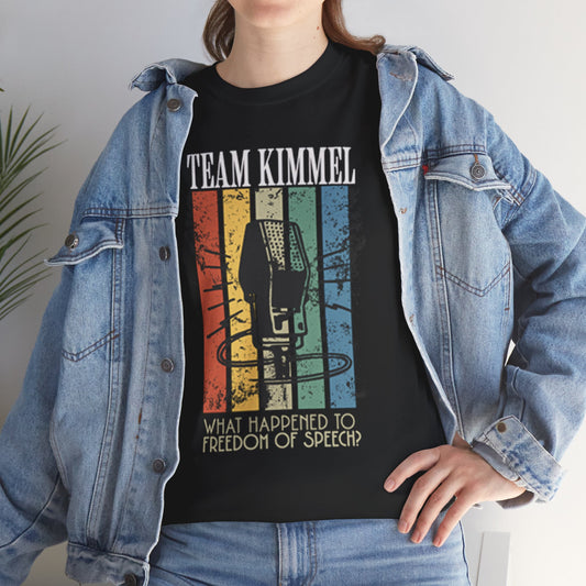 Team Kimmel Freedom of Speech Tee - Unisex Heavy Cotton Shirt, Gift for Fans, Comedy Apparel, Statement T-Shirt, Casual Wear