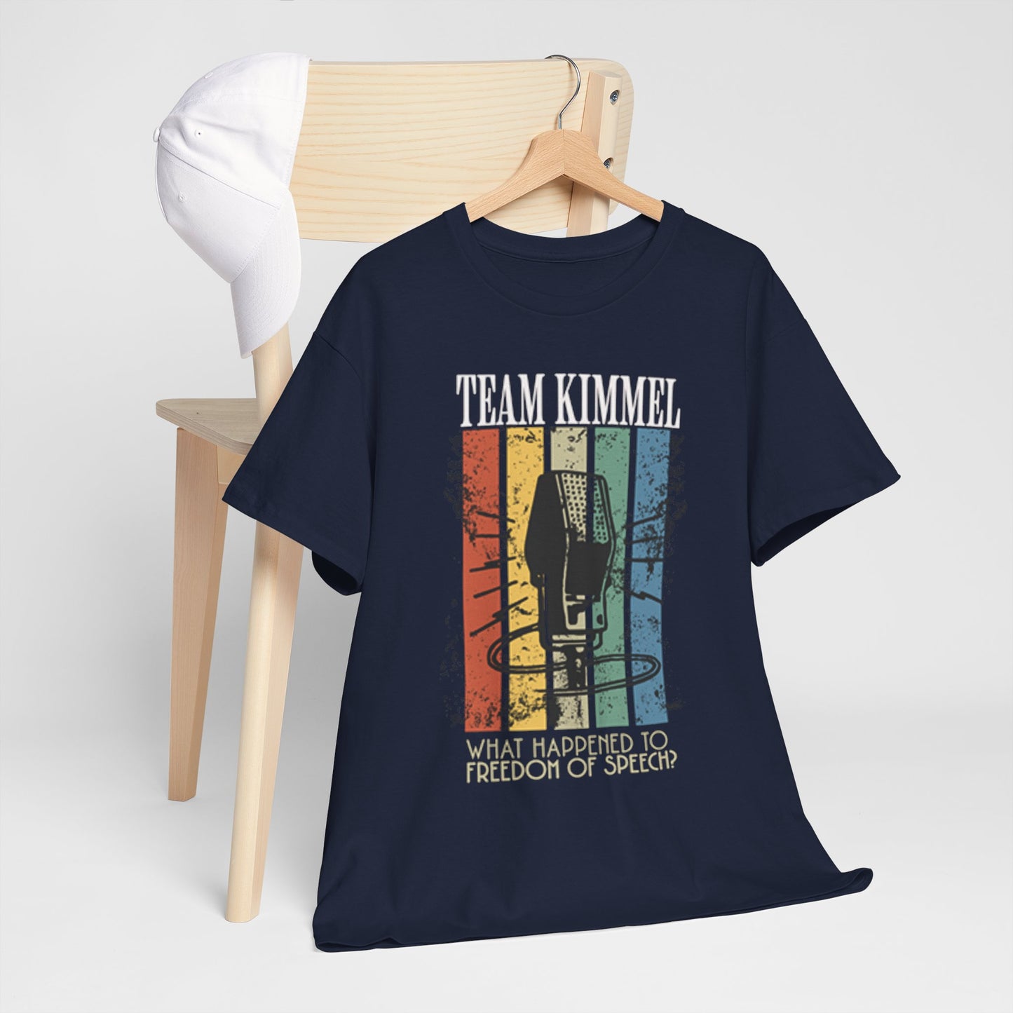 Team Kimmel Freedom of Speech Tee - Unisex Heavy Cotton Shirt, Gift for Fans, Comedy Apparel, Statement T-Shirt, Casual Wear