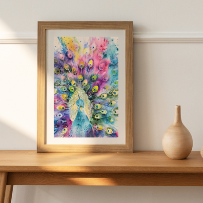 Print - A Peacock's Palette -  Print on Arches Paper