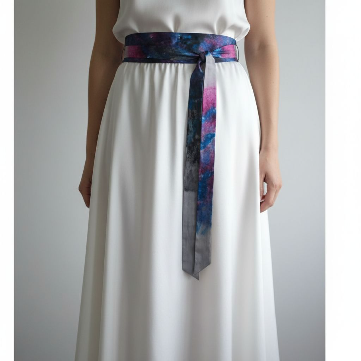 Hand painted Silk Belt Gift for her Silk Lovers Gift Idea perfect gift Hand-painted Wearable Art Crafted by hand