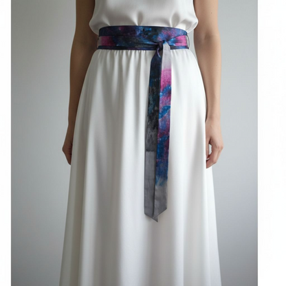 Hand painted Silk Belt Gift for her Silk Lovers Gift Idea perfect gift Hand-painted Wearable Art Crafted by hand