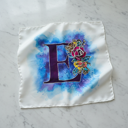Personalized Hand-Painted Silk Monogram Art (Made to Order)