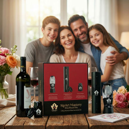 Luxury Wine Gift Set – Electric Opener, Aerator & Stopper with Premium Box