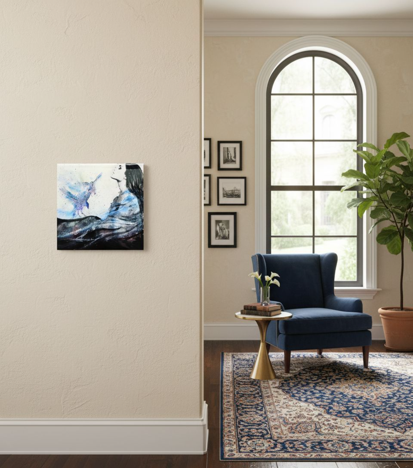 Sovereign | Mixed Media Resin Artwork  | Original Painting